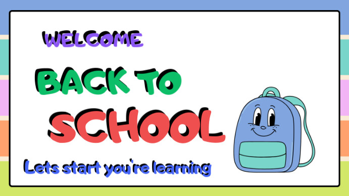 White Professional Back To School Classroom Room Posters Presentation (16:9) template