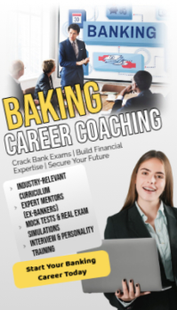 White Professional Banking Career Coaching Business Card Visitkort template