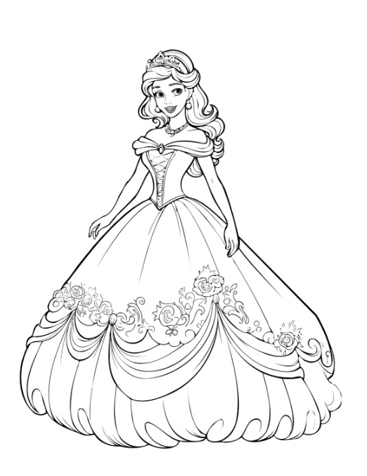 White Professional Barbie Coloring Pages  Flyer (us Letter) template