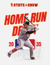 White Professional Baseball Gameday Flyer (us Letter) template