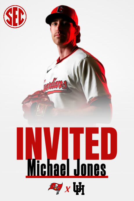 Copy of White Professional Baseball Gameday Poster | PosterMyWall