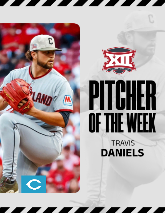 White Professional Baseball Pitcher of the Week Flyer Template ...