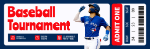 White Professional Baseball Twitter Banner template