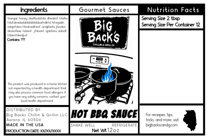 White Bbq Sauce Label Labels Template | PosterMyWall