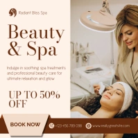 White Professional Beauty & Spa Services  Instagram Post Instagram-Beitrag template