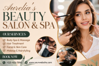 Putih Beauty Salon and Spa Services Poster Template