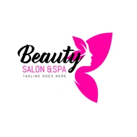 White Professional Beauty Salon Logo template