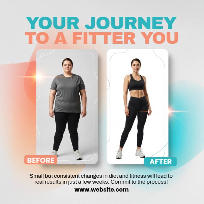 White Professional Before And After Template Instagram Post