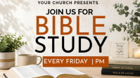 White Professional Bible Study Event Presentation template