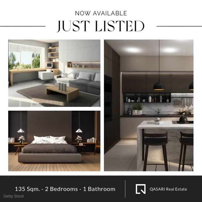 White Professional Black And White Minimal Modern Geometric Real Estate Instagram Post Banner Advert template