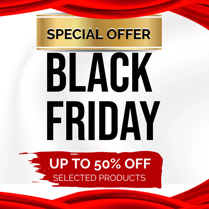 White Professional Black Friday Discount Offe Instagram-Beitrag template