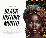 White Professional Black History Month Medium Rectangle Średni prostokąt template