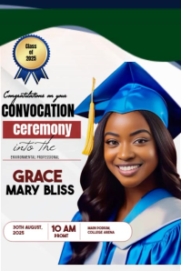 White Professional Blue And White Convocation Ceremony Design Template  Poster 海报