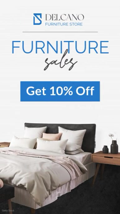 White Professional Blue White And Grey Instagram Story Furniture Sales And Discounts Advertising 202 template