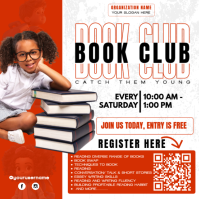 White Book Club Event Instagram-Beitrag Template