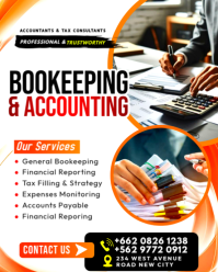 Wit Bookkeeping and Accounting Services Instagram Portrait Template