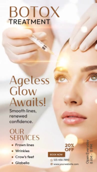 White Professional Botox Treatment Instagram Story Indaba yaku-Instagram template