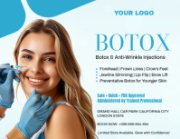 White Professional Botox Treatment Template Design Flyer (us Letter)