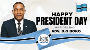 White Professional Botswana President Day Dig Digitalt display (16:9) template