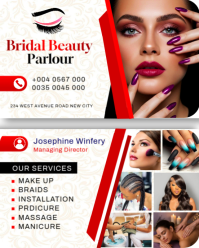 Putih Bridal Beauty Parlour Instagram Portrait Template