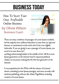 White Professional Business Article Newsletter A4 template