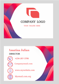 Blanc Business Card A4 Template