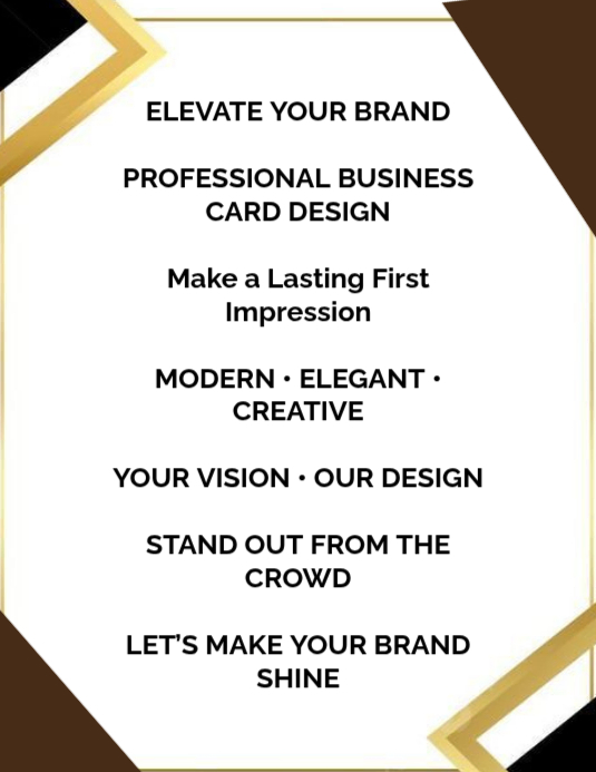 Business Card Design Flyers Template | PosterMyWall