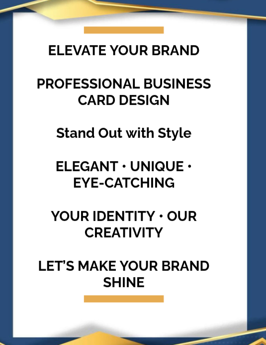 Business Card Design Flyers Template | PosterMyWall