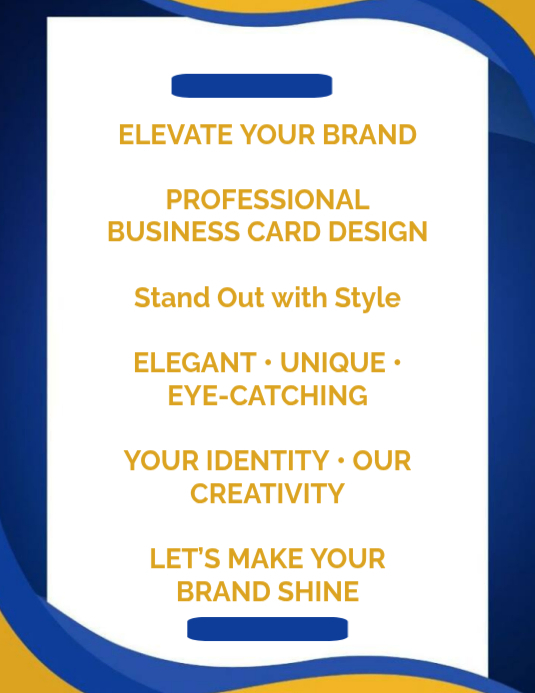 Business Card Design Flyers Template | PosterMyWall