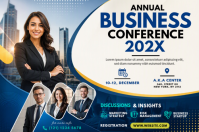 White Business Conference Plakat Template