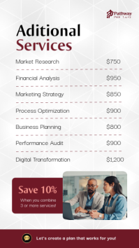 White Business Consulting Services Instagram Story Template - Page 3