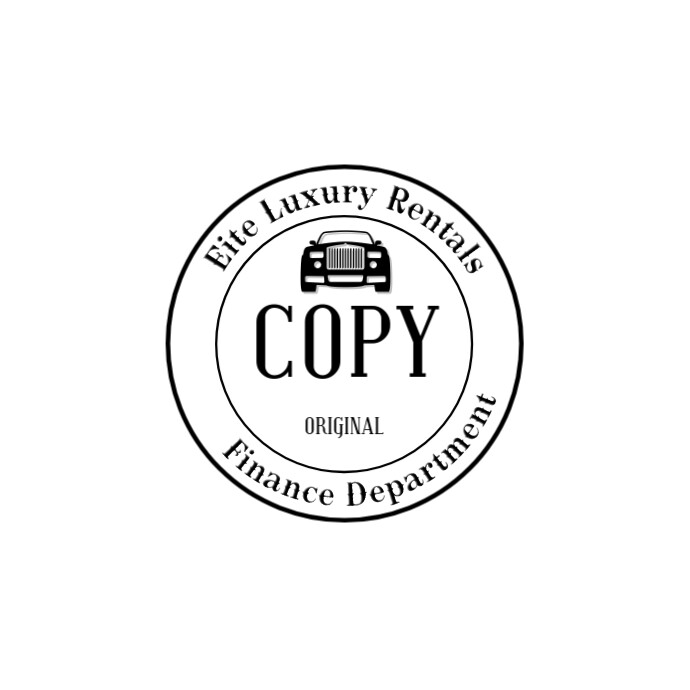 White Professional Business Copy Original Stamp Logo Template ...