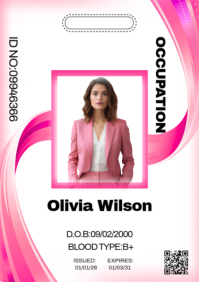 White-professional-business-ID-card- A2 template