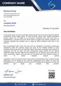 White Business Letter A4 Template