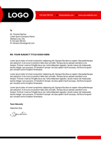 White Professional Business Letter A4 template