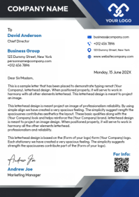 Weiß Business Letterhead A4 Template