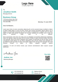 White Professional Business Letterhead A4 template