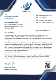 Putih Business Letterhead A4 Template