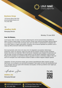 White Professional Business Letterhead A4 template