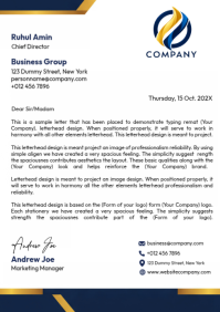 Weiß Business Letterhead A4 Template