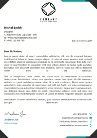 White Professional Business Letterhead A4 template