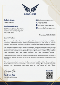 Blanc Business Letterhead A4 Template