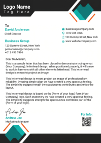 White Professional Business Letterhead A4 template