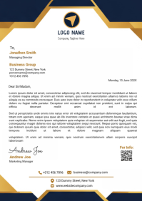 White Business Letterhead A4 Template