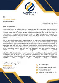 Weiß Business Letterhead A4 Template