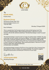 White Business Letterhead A4 Template