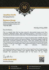 Branco Business Letterhead A4 Template