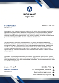 White Professional Business Letterhead A4 template