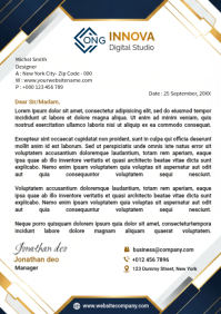 White Professional Business Letterhead A4 template