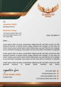 White Business Letterhead A4 Template